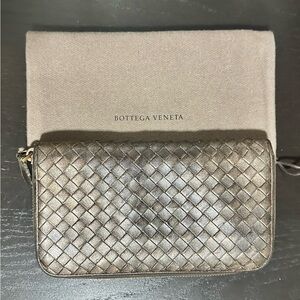 BOTTEGA VENETA Long Wallet Intrecciato Leather - GUC